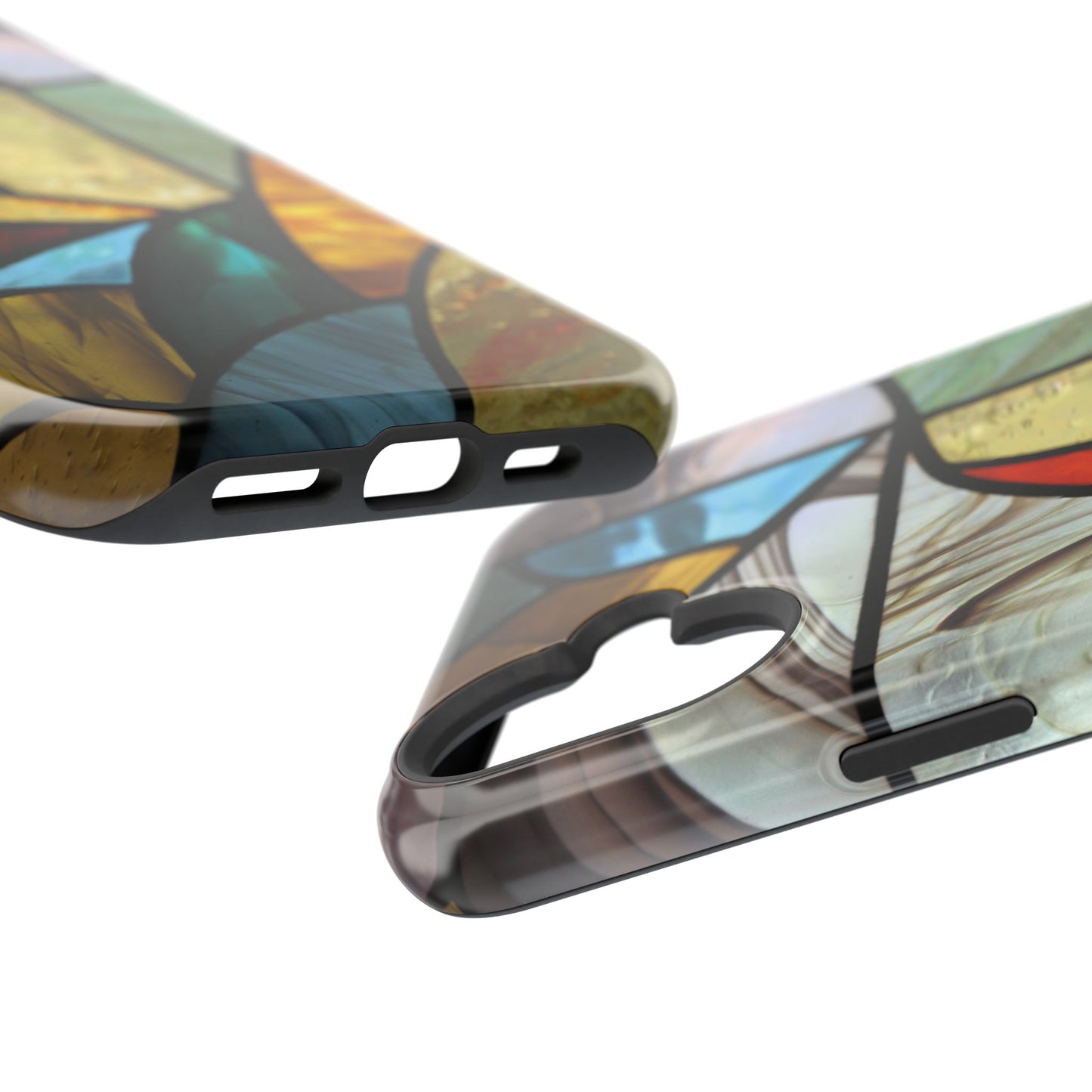 Stained Glass Impact Phone Case — Colorful Mosaic Protective Cover