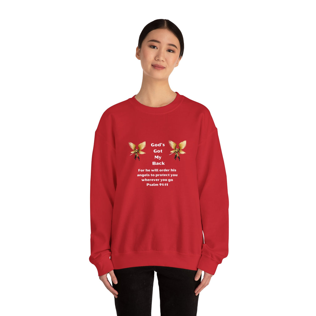 God's Got  My Back Crewneck Sweatshirt
