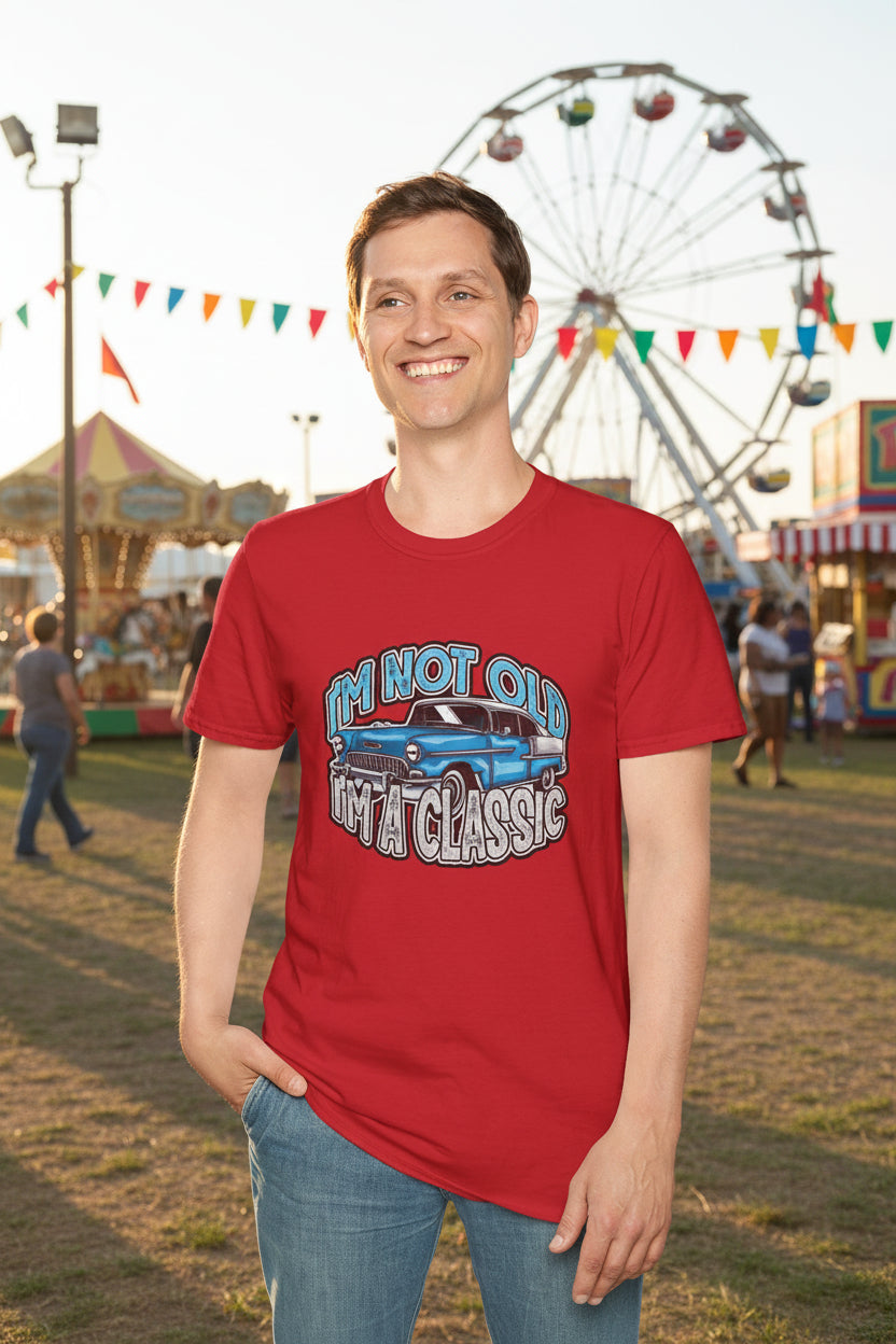Classic Car T-Shirt — "I'm Not Old, I'm a Classic"