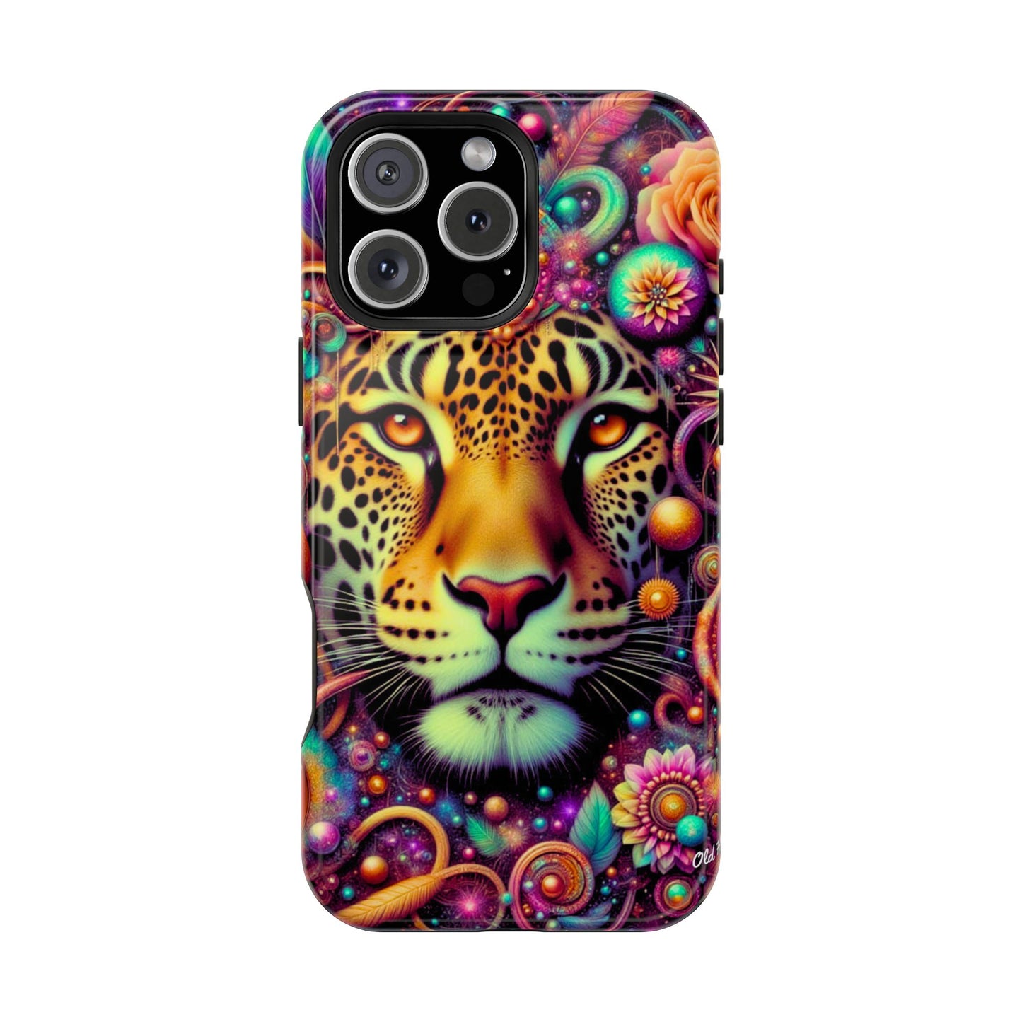 Leopard Psychedelic Phone Case — Vibrant Impact-Resistant iPhone Cover