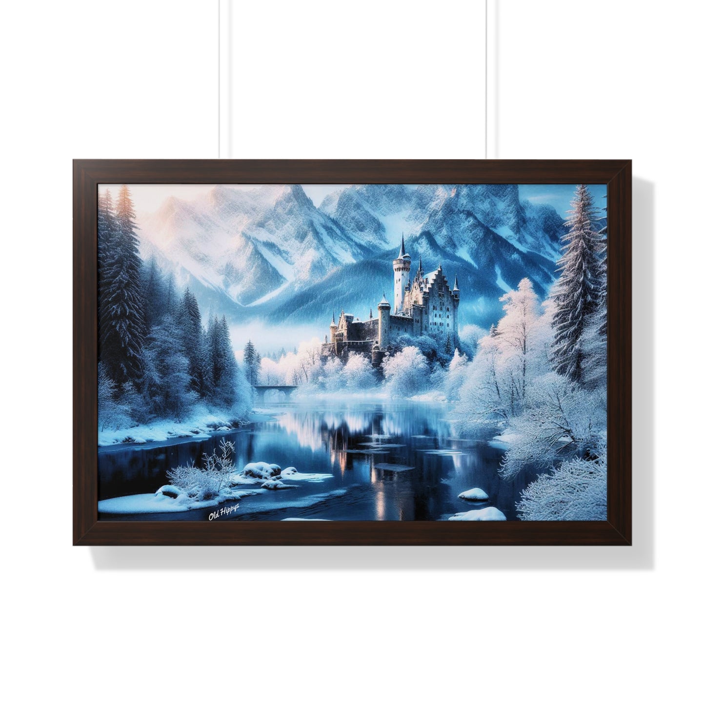 Winter Castle Framed Poster