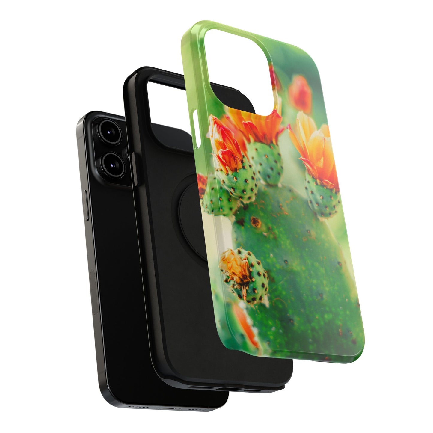 Cactus Bloom Phone Case — Impact-Resistant Floral iPhone Cover