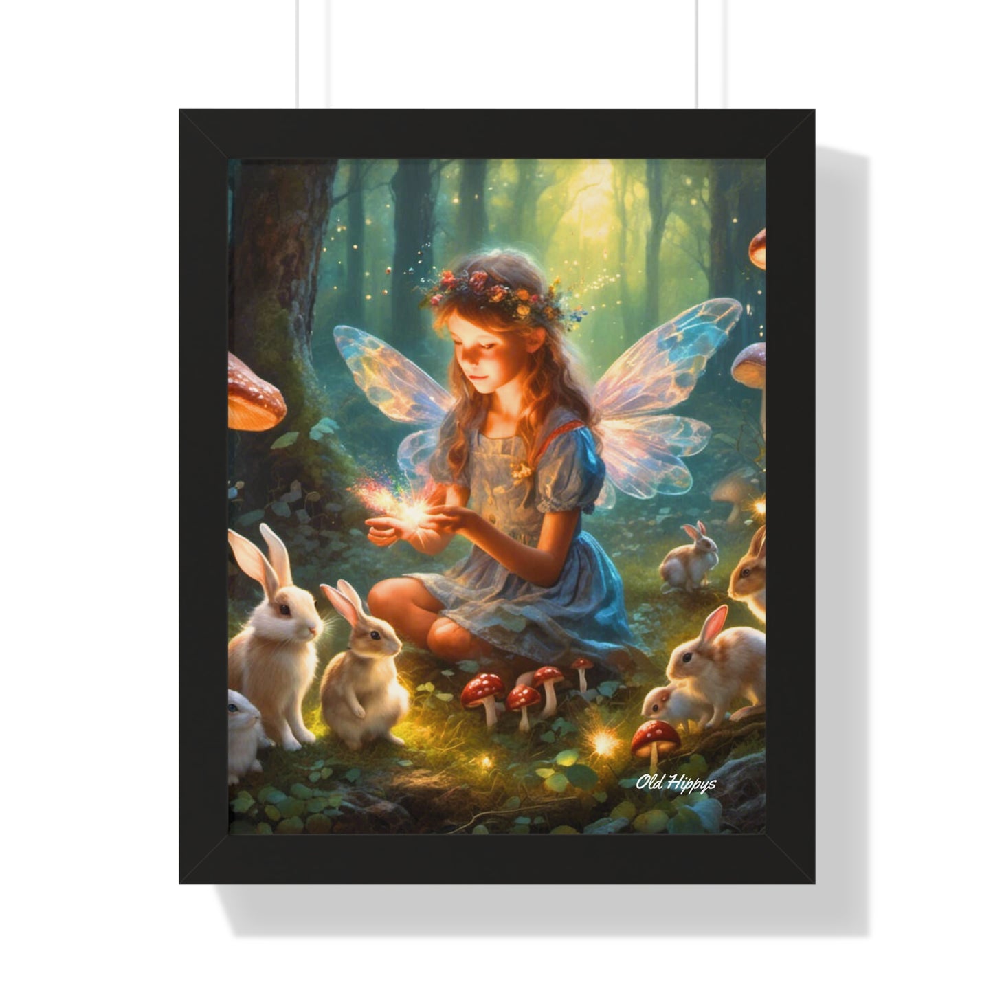 Young Fairy with Rabbits