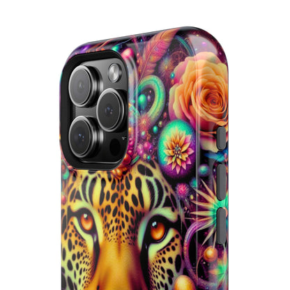 Leopard Psychedelic Phone Case — Vibrant Impact-Resistant iPhone Cover