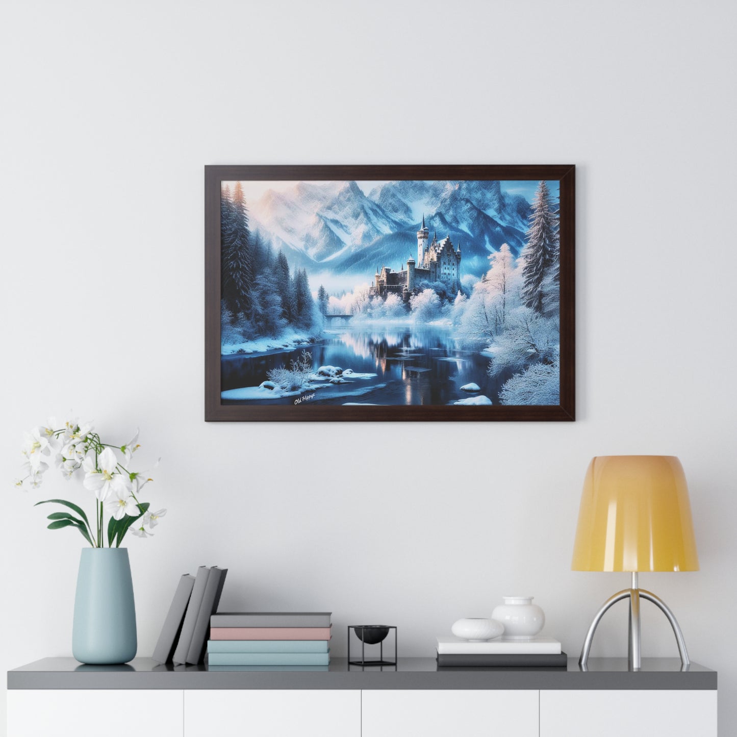 Winter Castle Framed Poster