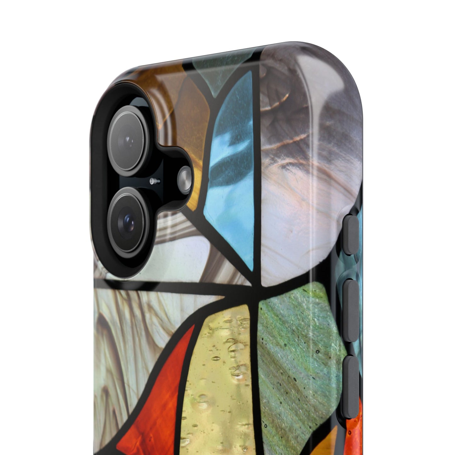 Stained Glass Impact Phone Case — Colorful Mosaic Protective Cover