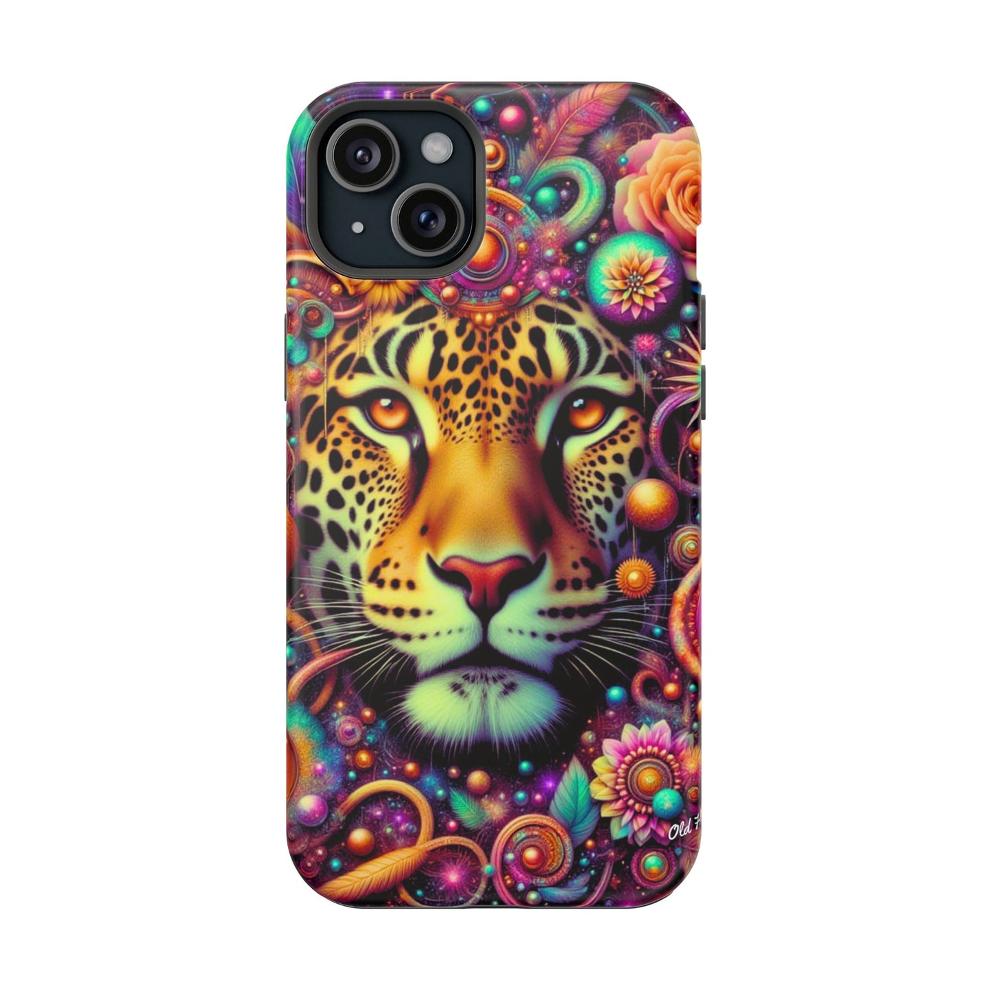 Leopard Psychedelic Phone Case — Vibrant Impact-Resistant iPhone Cover