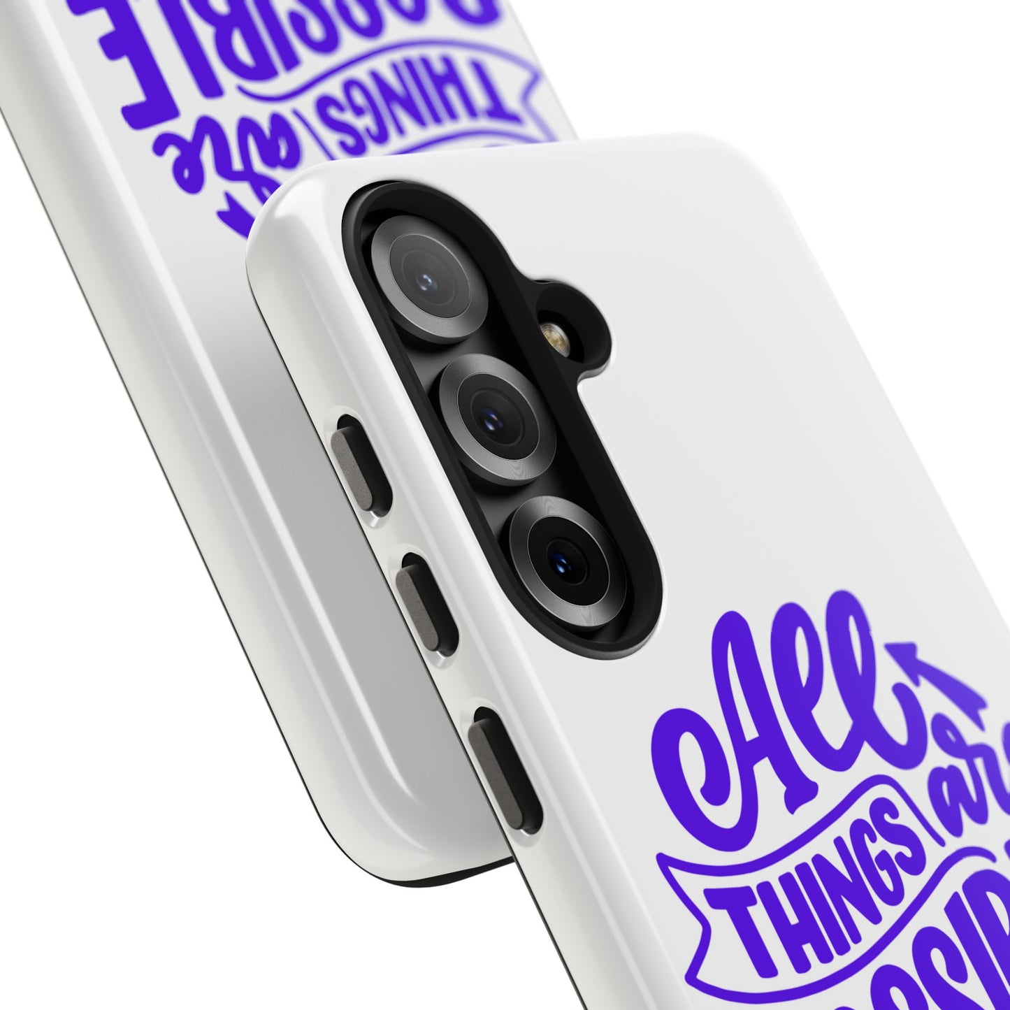 "All Things Are Possible If You Believe" (Mark 9:33) Christian Inspirational Protective Case