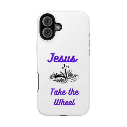 Jesus Take the Wheel Phone Case — Christian Impact-Resistant iPhone Case