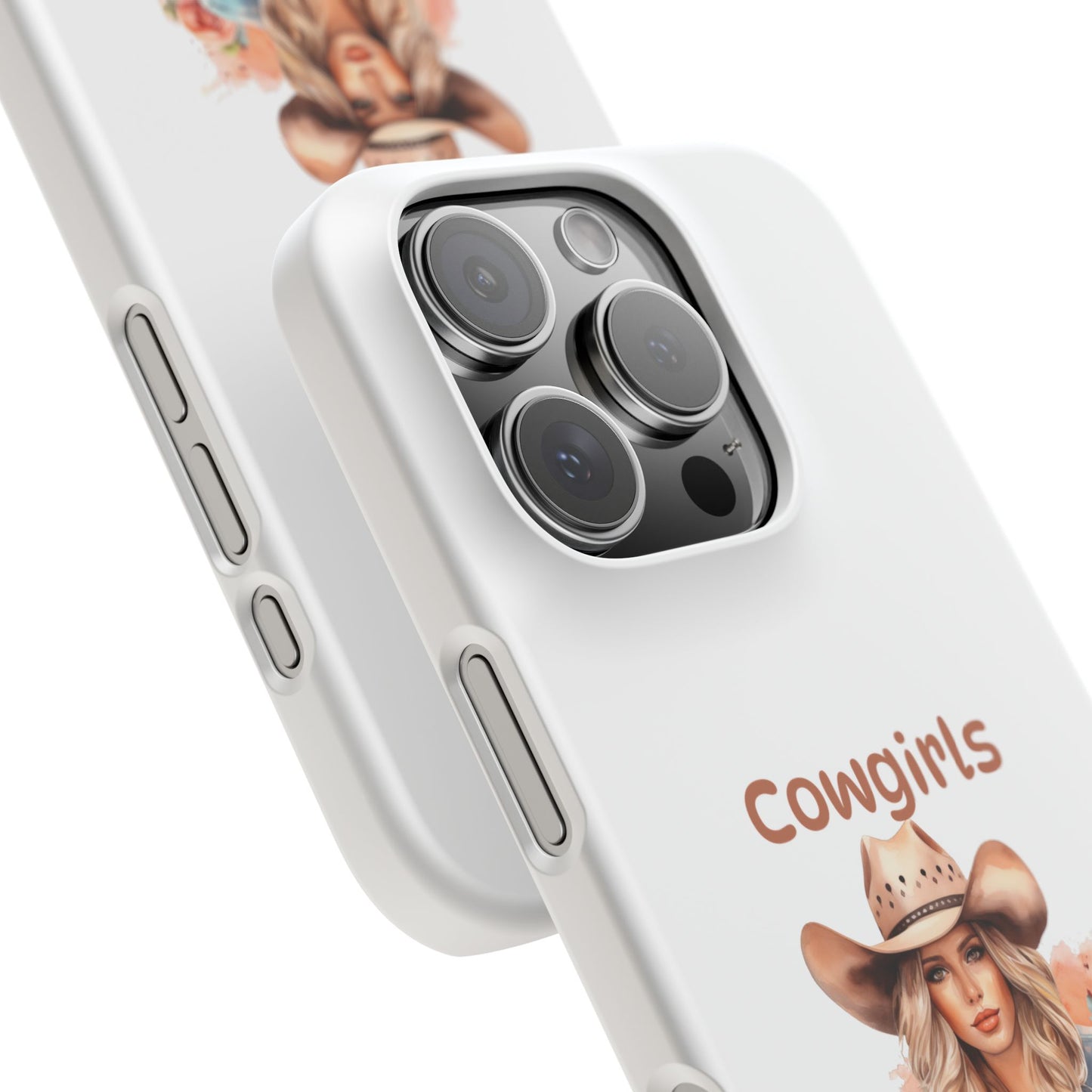 Cowgirls Phone Case — "Real Cowgirls Ride by Faith Not by Sight" Christian Western iPhone Snap Case