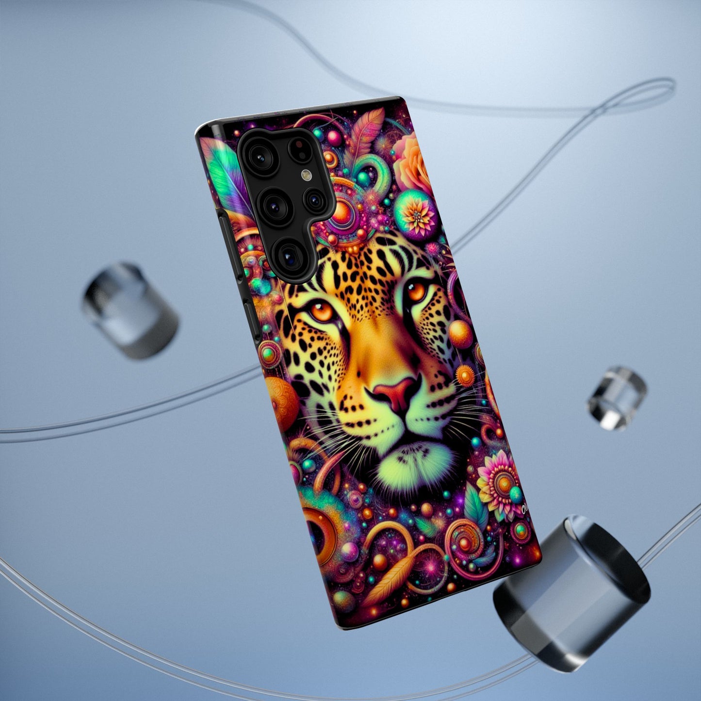 Leopard Psychedelic Phone Case — Vibrant Impact-Resistant iPhone Cover