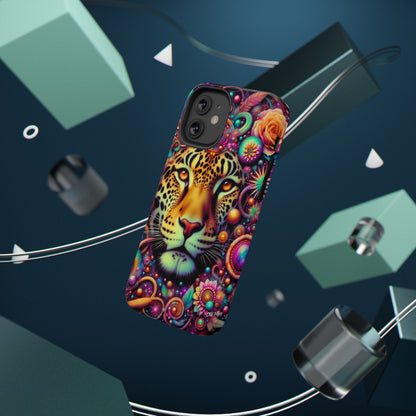 Leopard Psychedelic Phone Case — Vibrant Impact-Resistant iPhone Cover