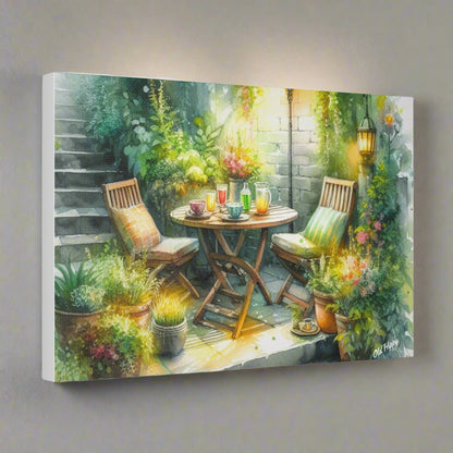 Serene Garden #1 Canvas Wrap