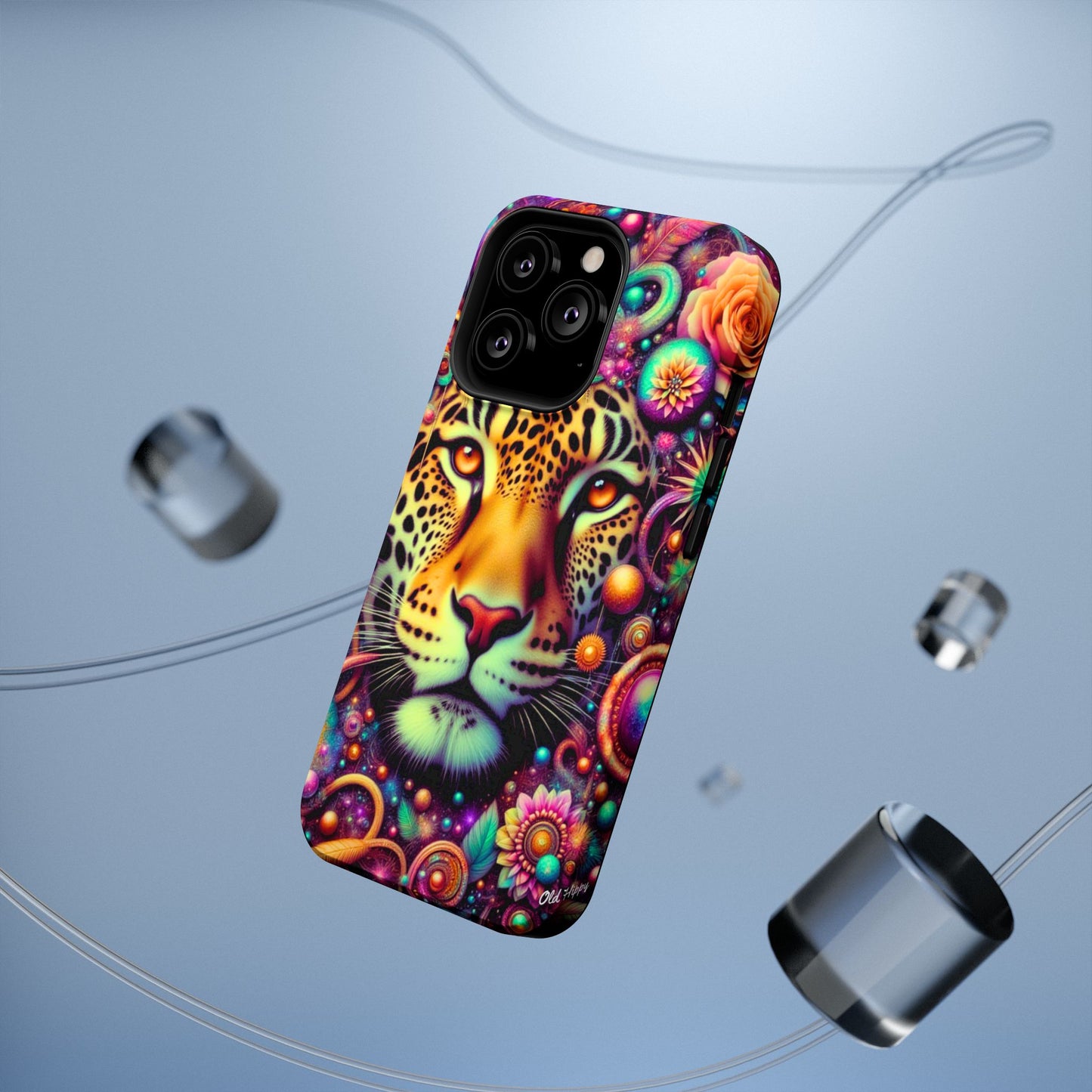 Leopard Psychedelic Phone Case — Vibrant Impact-Resistant iPhone Cover