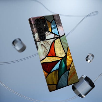 Stained Glass Impact Phone Case — Colorful Mosaic Protective Cover