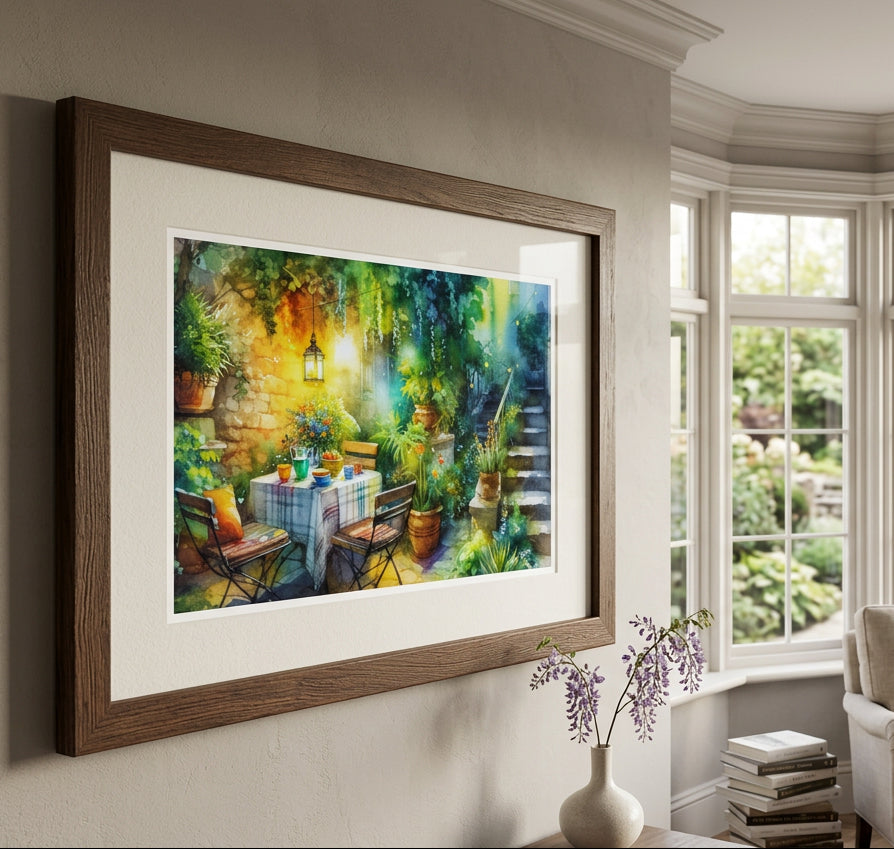 Serene Garden #2 Fine Art by Old Hippy