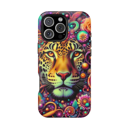 Leopard Psychedelic Phone Case — Vibrant Impact-Resistant iPhone Cover