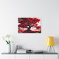 Flaming Red Tree Canvas Gallery Wrap