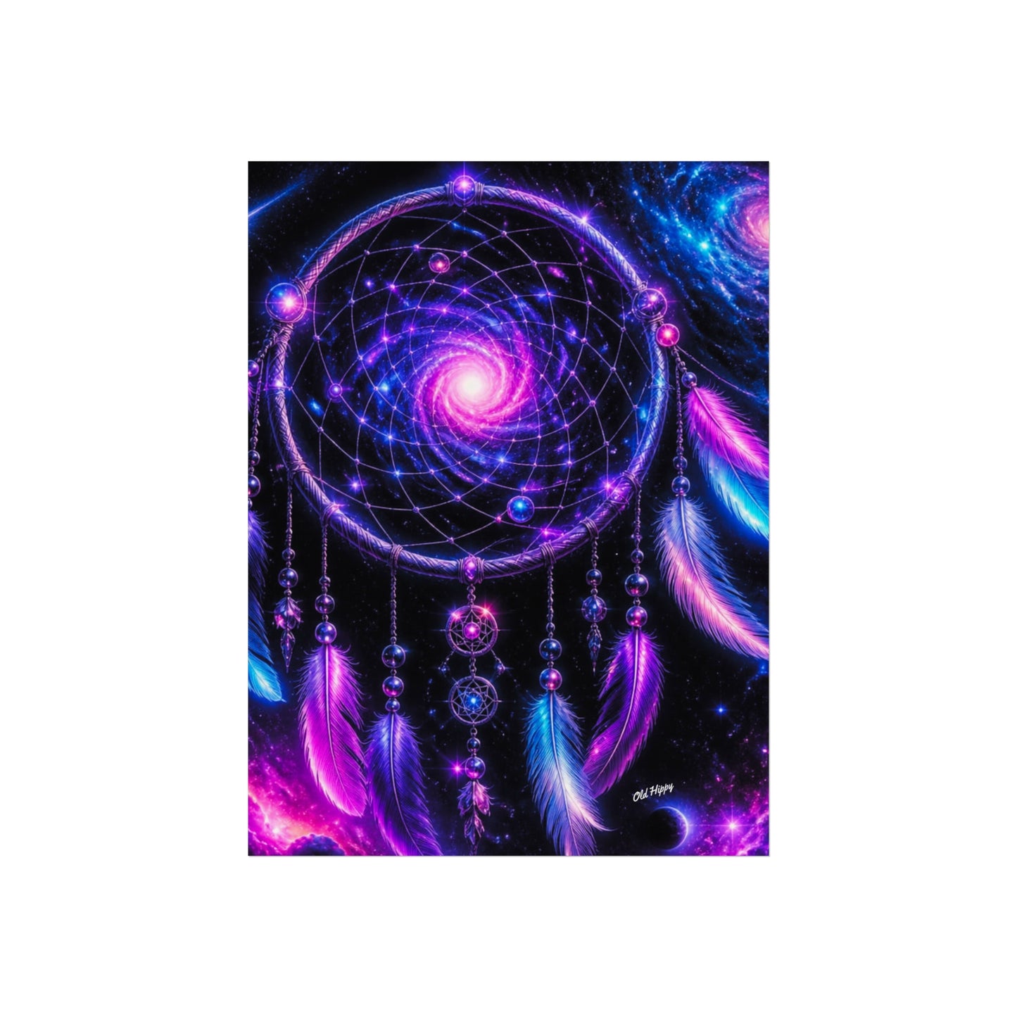Cosmic Dreamcatcher Boho Fine Art Print
