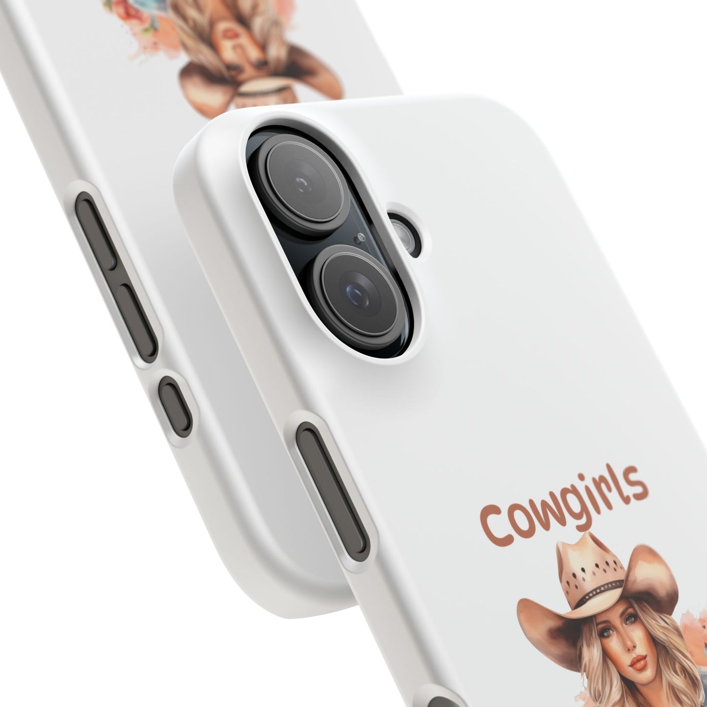 Cowgirls Phone Case — "Real Cowgirls Ride by Faith Not by Sight" Christian Western iPhone Snap Case