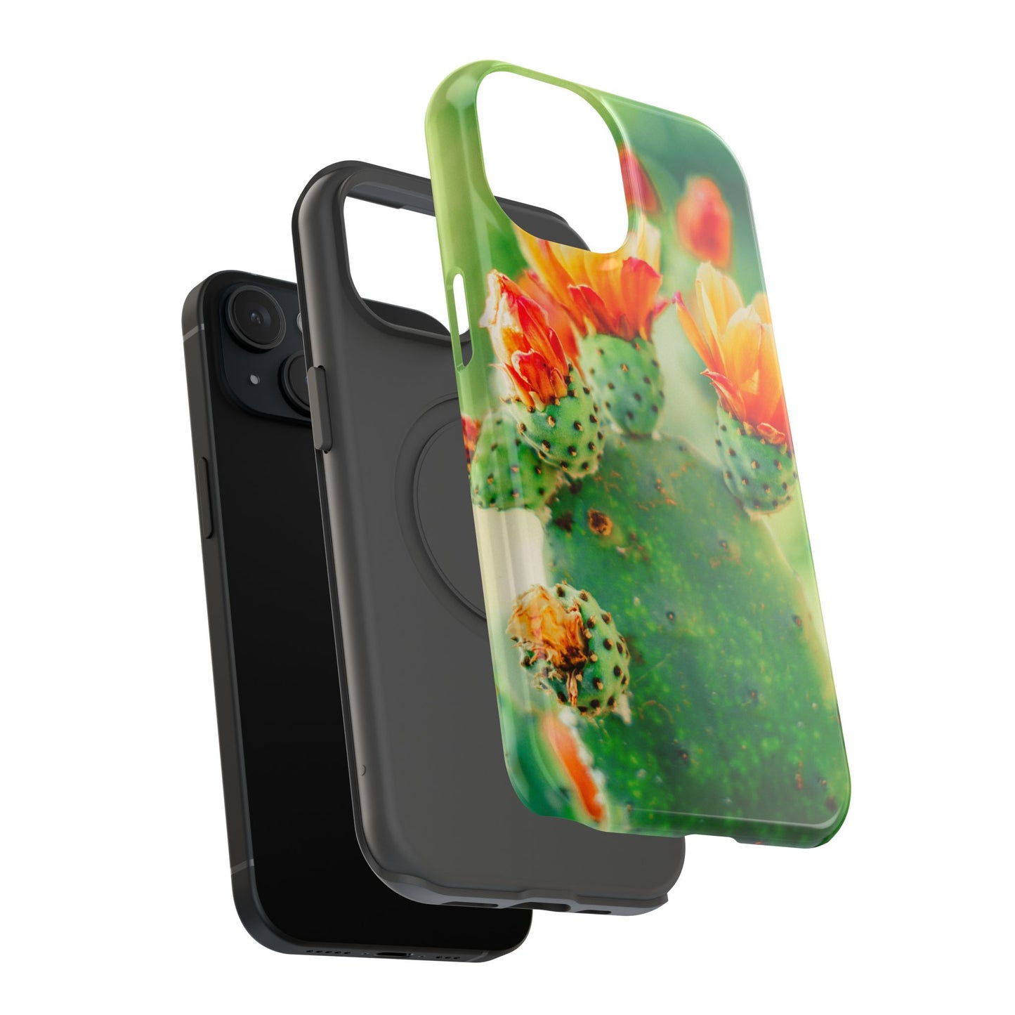Cactus Bloom Phone Case — Impact-Resistant Floral iPhone Cover