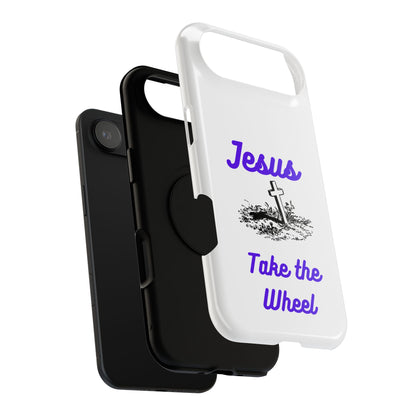 Jesus Take the Wheel Phone Case — Christian Impact-Resistant iPhone Case