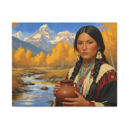 “Spirit of the Aspen Valley” — An AI-Generated Canvas by Old Hippy