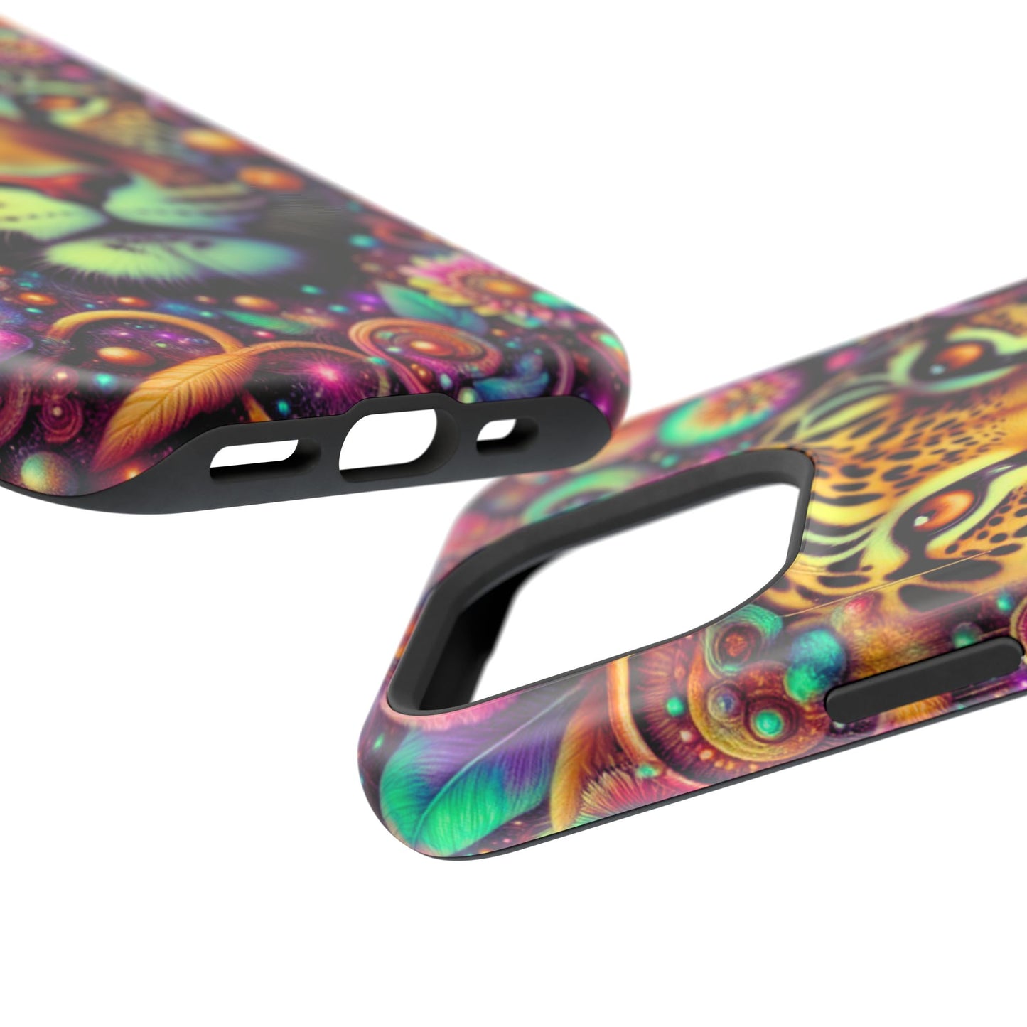 Leopard Psychedelic Phone Case — Vibrant Impact-Resistant iPhone Cover