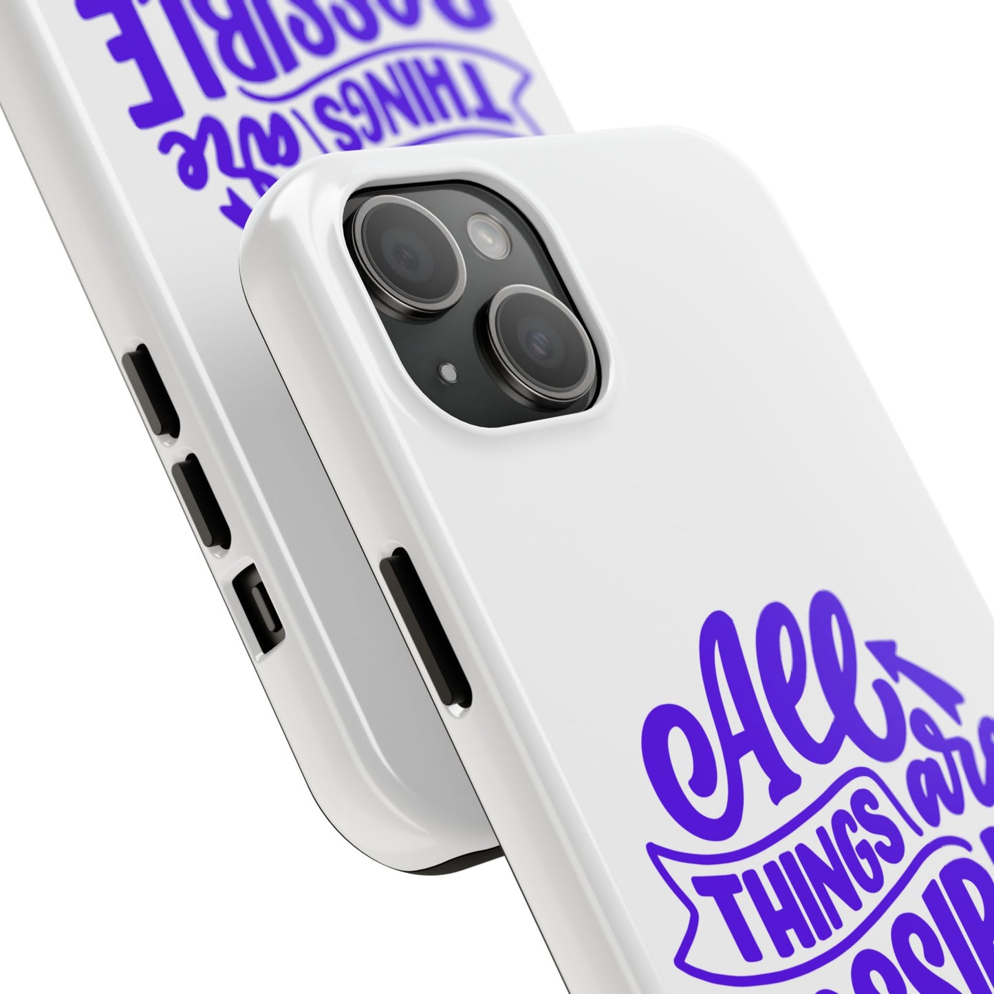 "All Things Are Possible If You Believe" (Mark 9:33) Christian Inspirational Protective Case