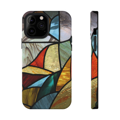 Stained Glass Impact Phone Case — Colorful Mosaic Protective Cover