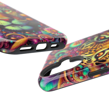 Leopard Psychedelic Phone Case — Vibrant Impact-Resistant iPhone Cover