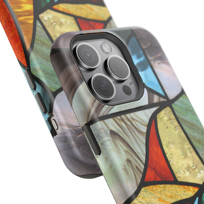 Stained Glass Impact Phone Case — Colorful Mosaic Protective Cover