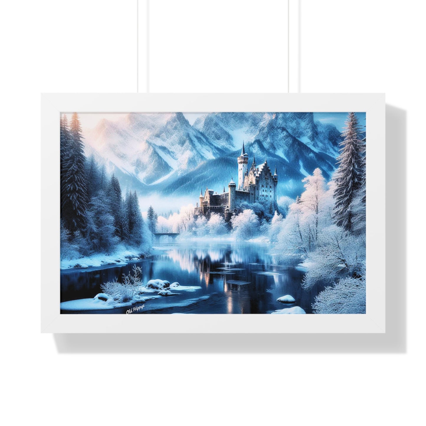 Winter Castle Framed Poster