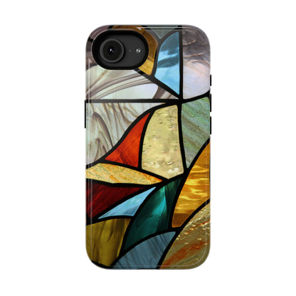 Stained Glass Impact Phone Case — Colorful Mosaic Protective Cover