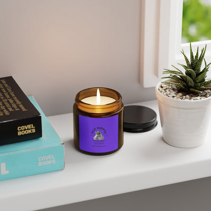 Scented Soy Candle — 'Old Hippys' Amber Jar (Multi-Size)