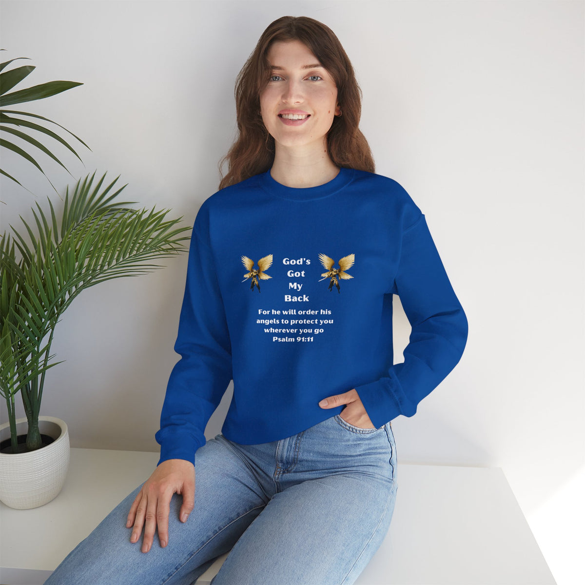 God's Got  My Back Crewneck Sweatshirt