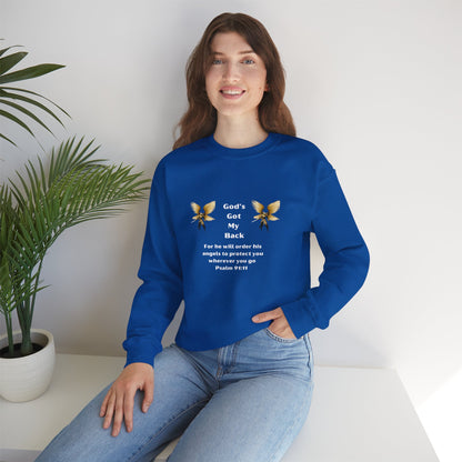 God's Got  My Back Crewneck Sweatshirt