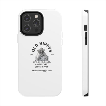 Old Hippys Phone Case — 'Life, Love, Peace, Contentment' Tough Protective Case