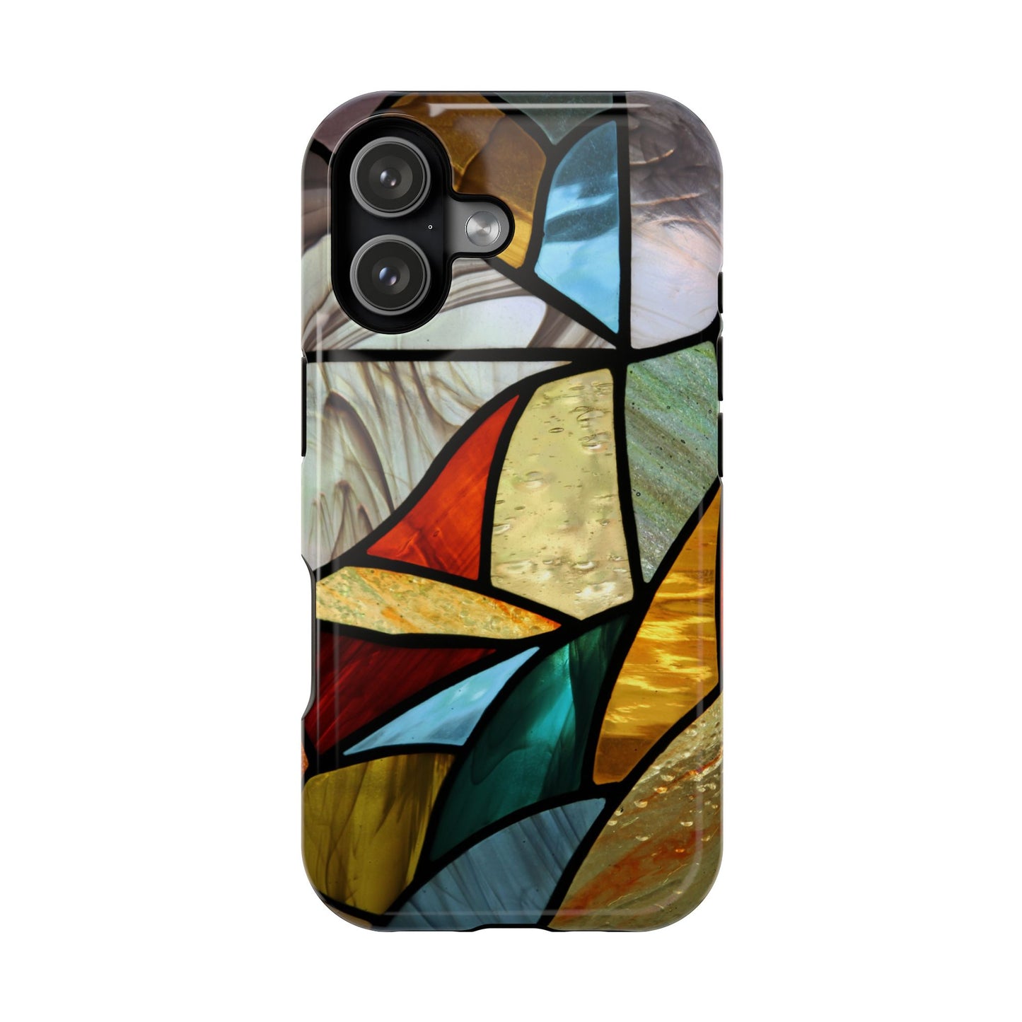 Stained Glass Impact Phone Case — Colorful Mosaic Protective Cover