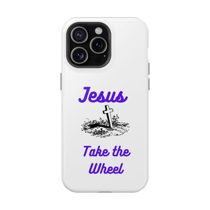 Jesus Take the Wheel Phone Case — Christian Impact-Resistant iPhone Case