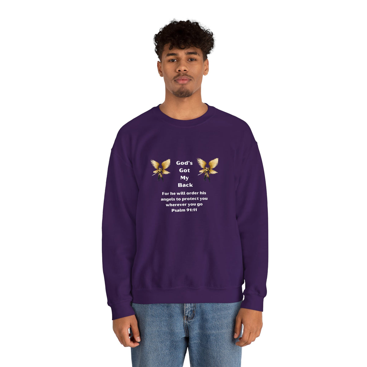 God's Got  My Back Crewneck Sweatshirt