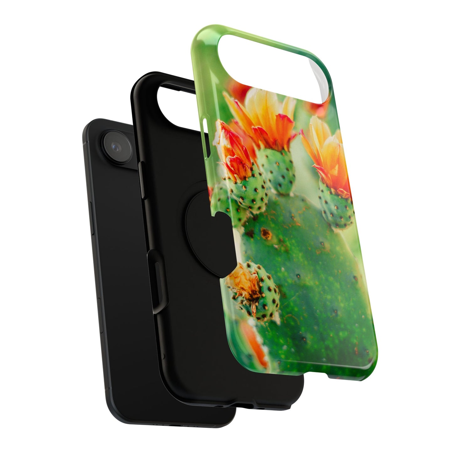 Cactus Bloom Phone Case — Impact-Resistant Floral iPhone Cover