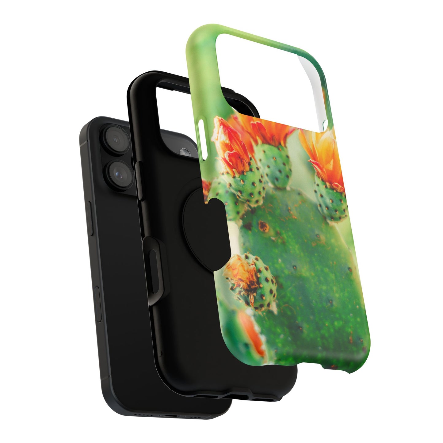 Cactus Bloom Phone Case — Impact-Resistant Floral iPhone Cover