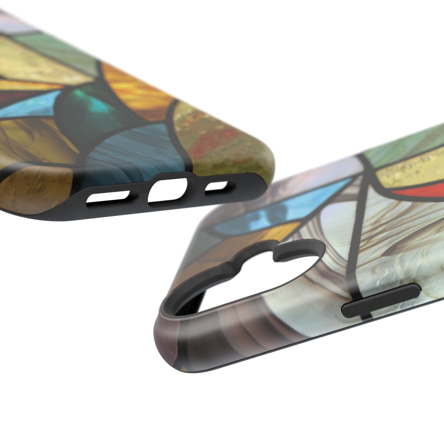 Stained Glass Impact Phone Case — Colorful Mosaic Protective Cover