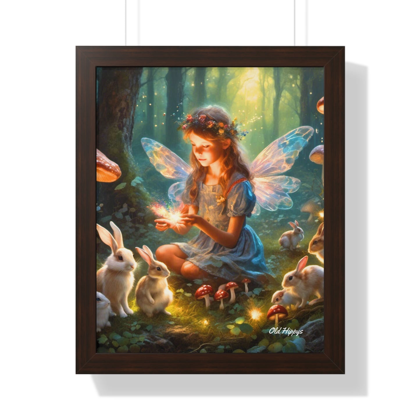 Young Fairy with Rabbits