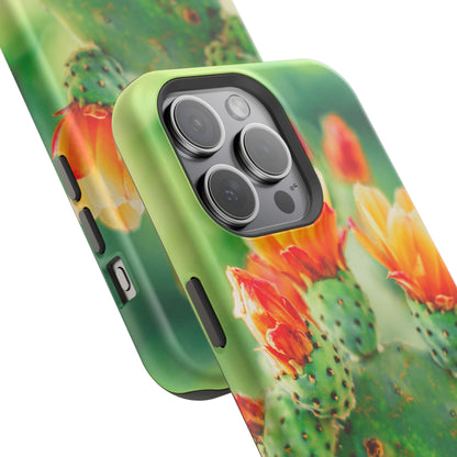 Cactus Bloom Phone Case — Impact-Resistant Floral iPhone Cover