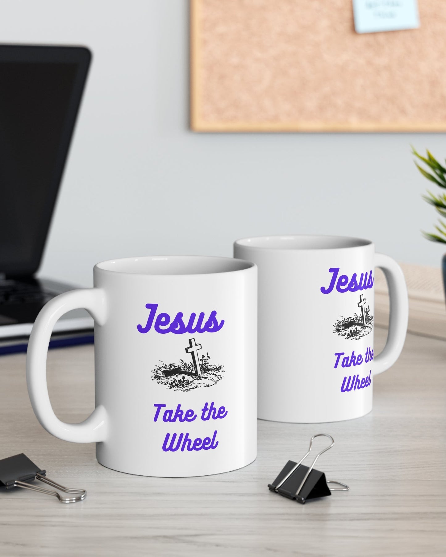 Jesus Take the Wheel Coffee Mug — 11oz Inspirational Christian Mug