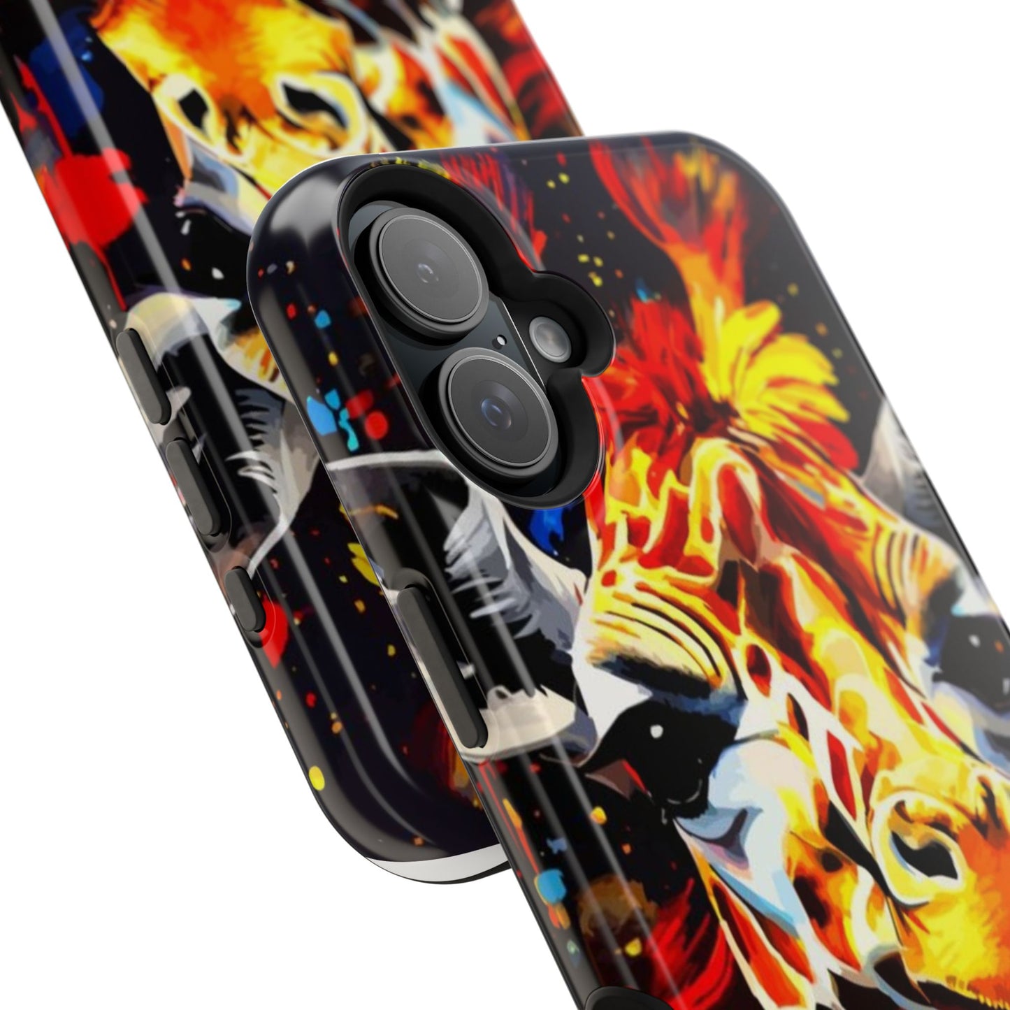 Funky Giraffe Art Impact-Resistant Phone Case —