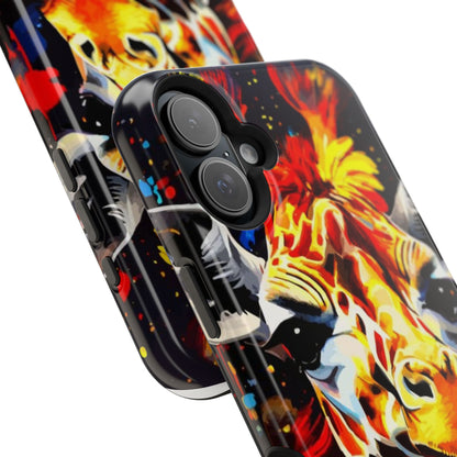 Funky Giraffe Art Impact-Resistant Phone Case —