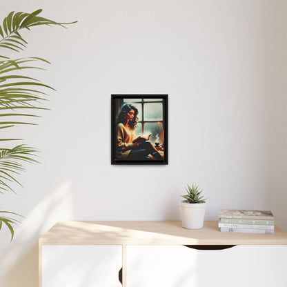 Quiet Moments Wood Framed Canvas by Old Hippy